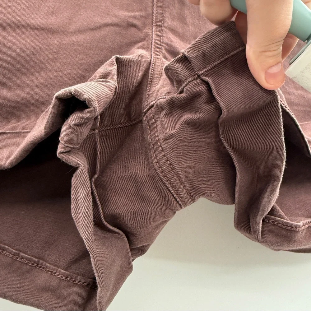 Torrid Pull-On Stretch Twill Boyfriend Drawstring‎ Waist Shorts in Puce Sz 2X